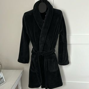 Victoria’s Secret Black Velour Robe